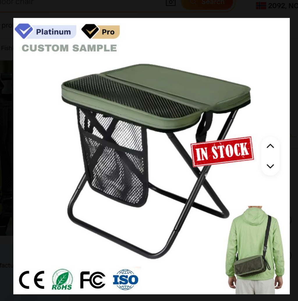 Sammenleggbar sittekrakk